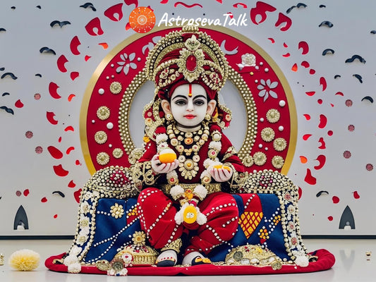 Royal Red Gopal Ji Dress – Perfect for Janmashtami Celebrations