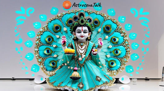 Celebrate Janmashtami in Style with Gopal Ji’s Turquoise Pearl Shringar