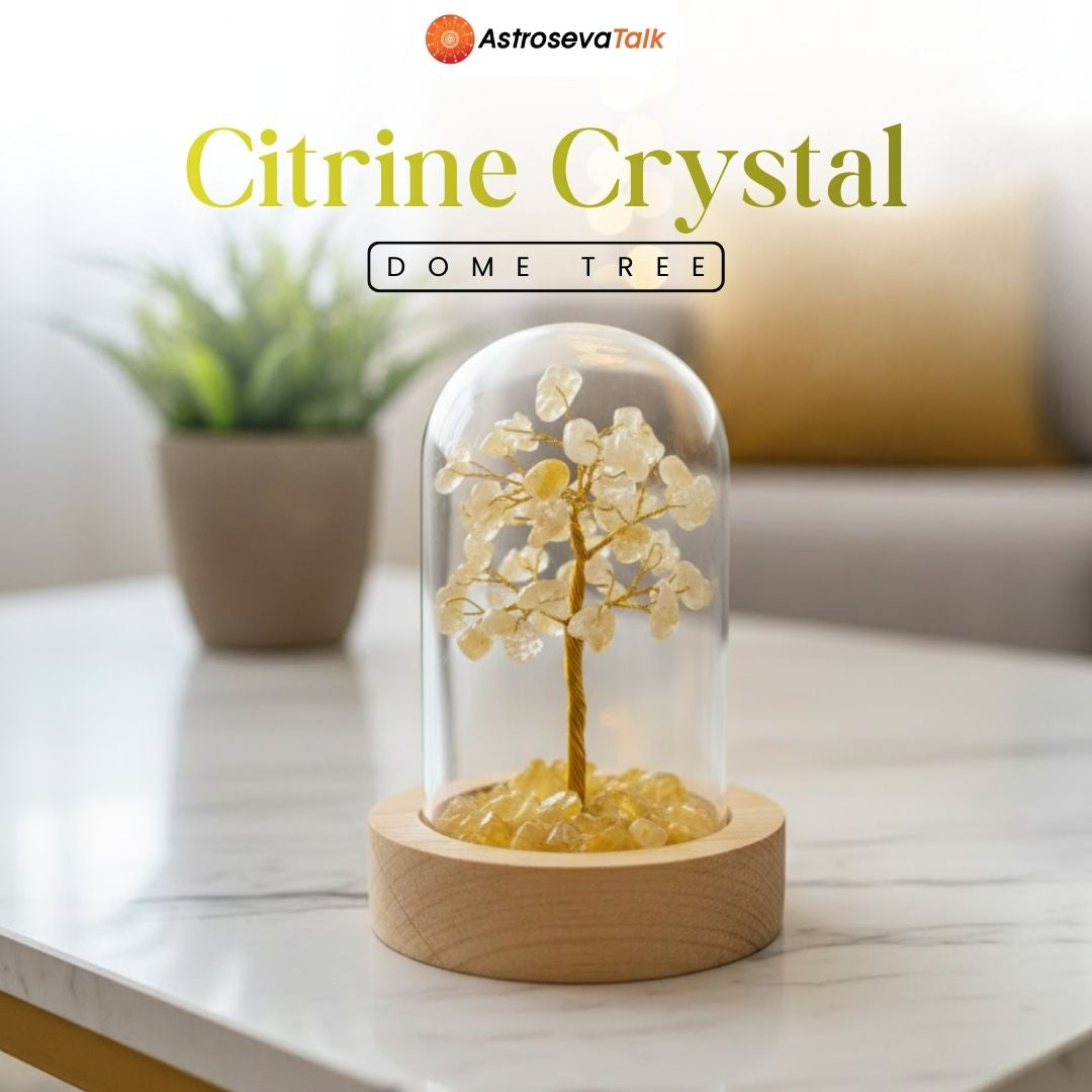 Citrine Crystal Dome Tree