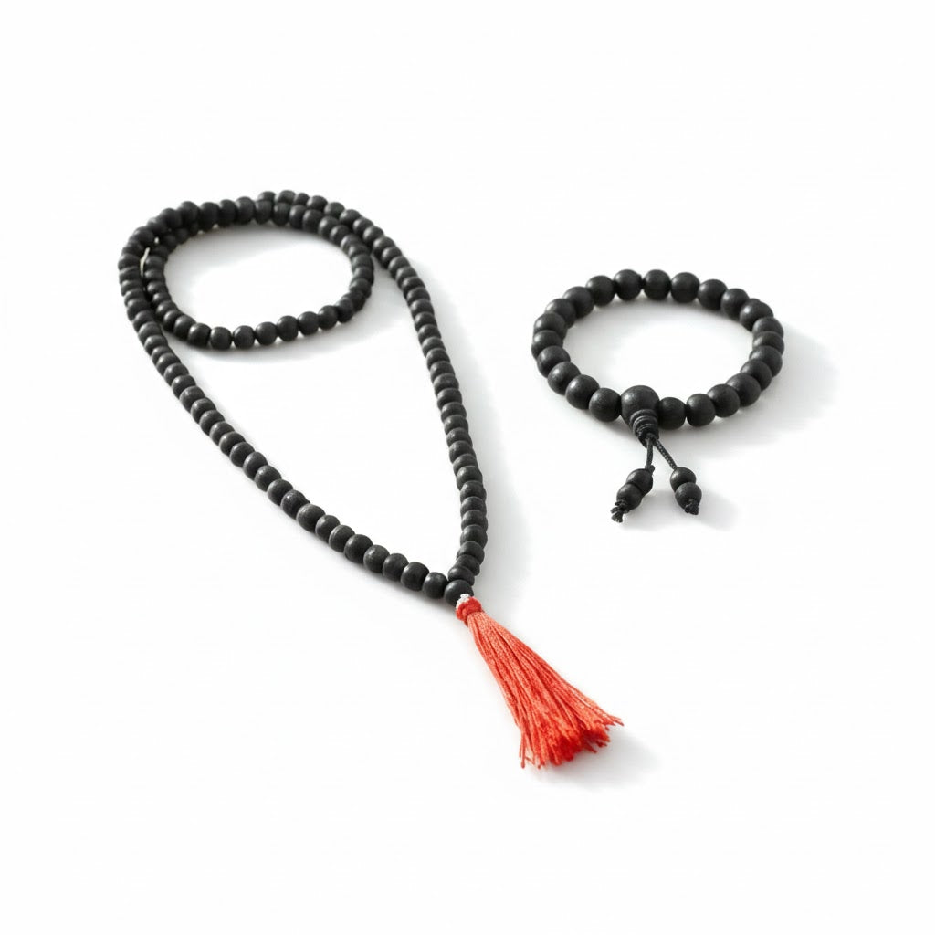 Karungali Mala (8mm) – With Free Karungali Bracelet