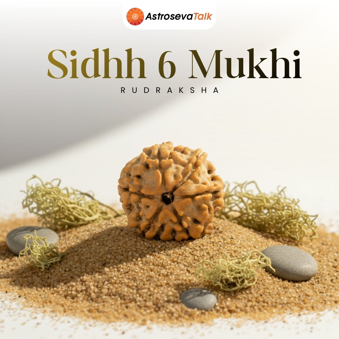 Siddh 6 Mukhi Rudraksha