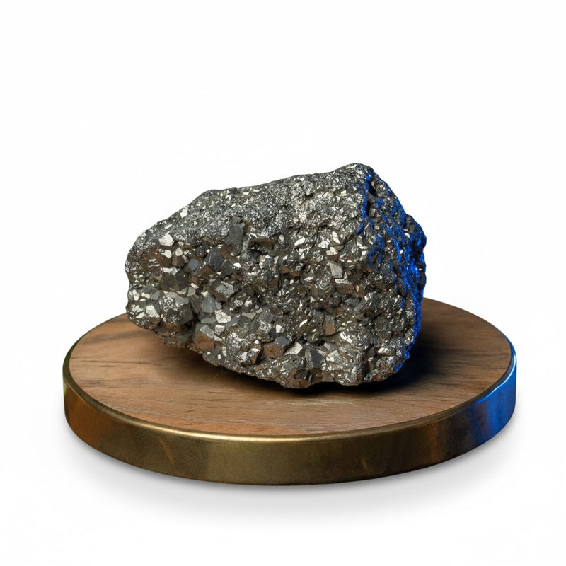 raw pyrite stone 10x