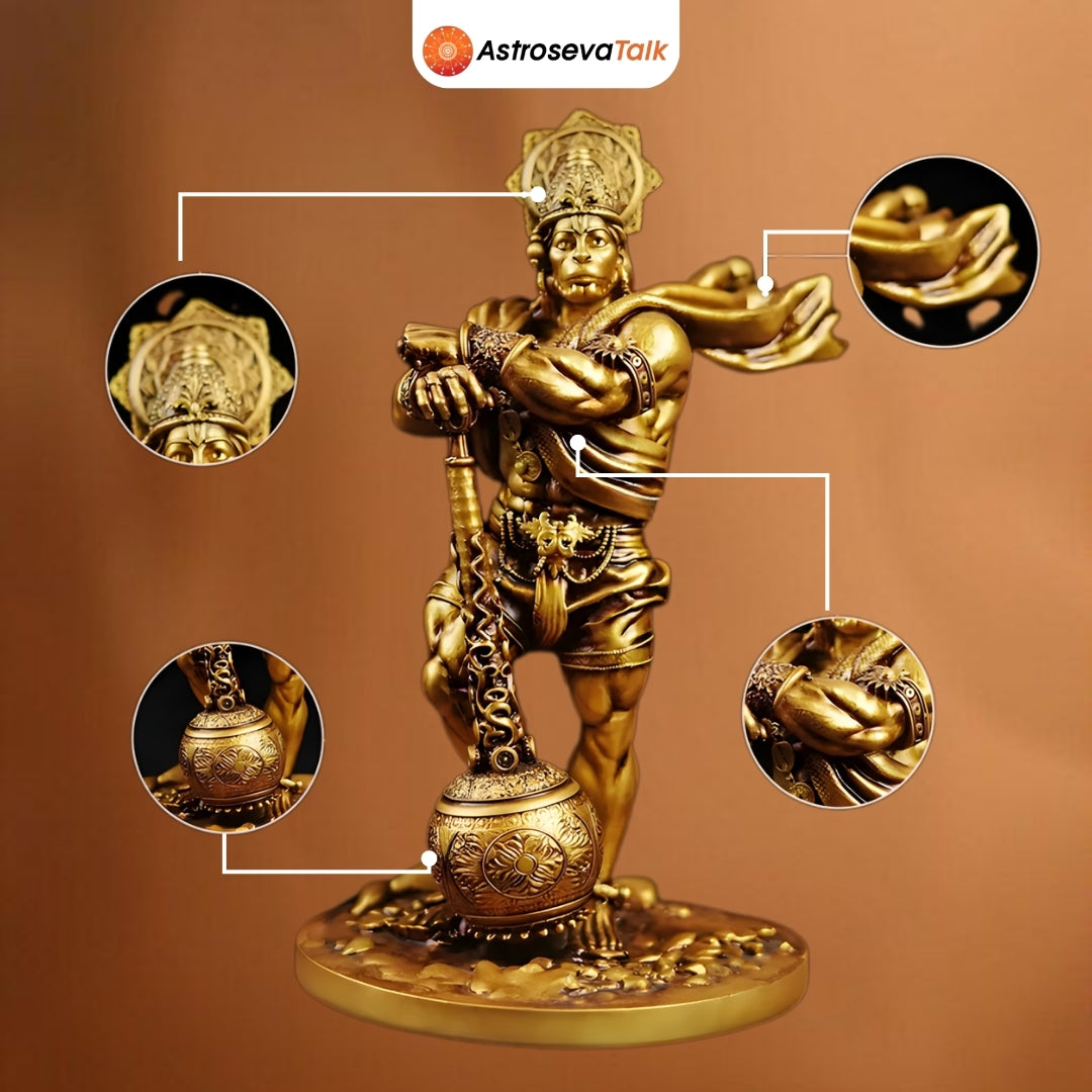 Golden Standing Hanuman