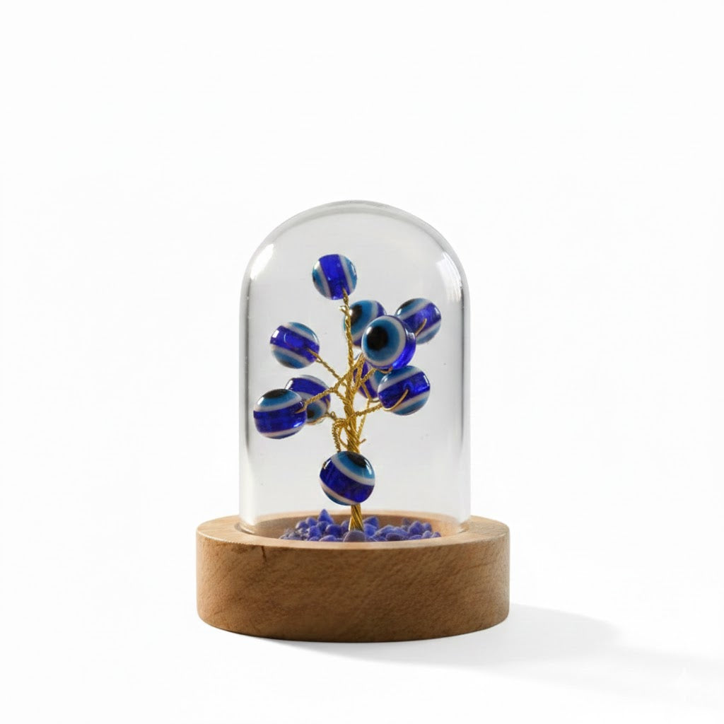 Evil Eye Crystal Dome Tree