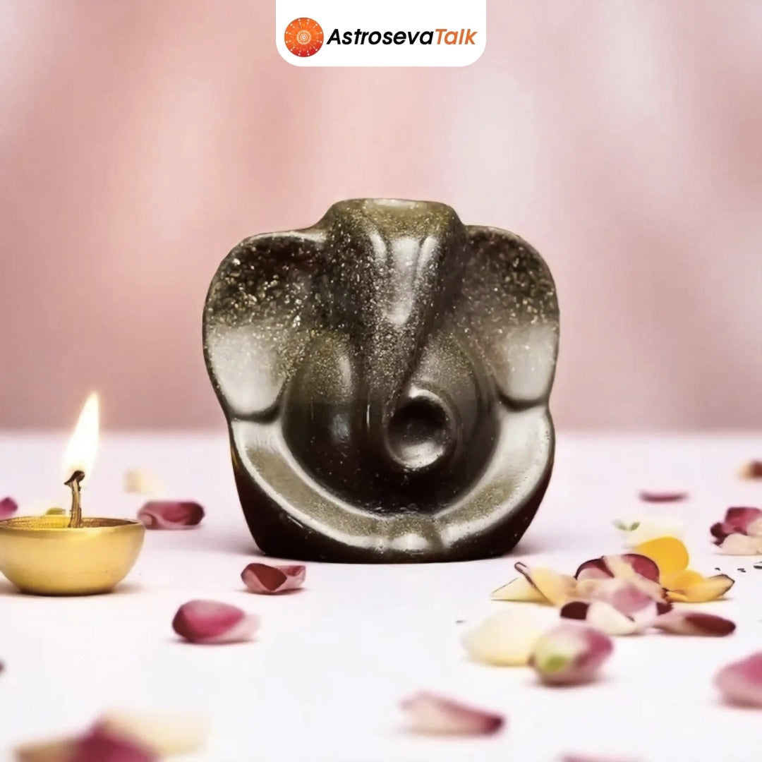 Siddh raw pyrite Ganesh