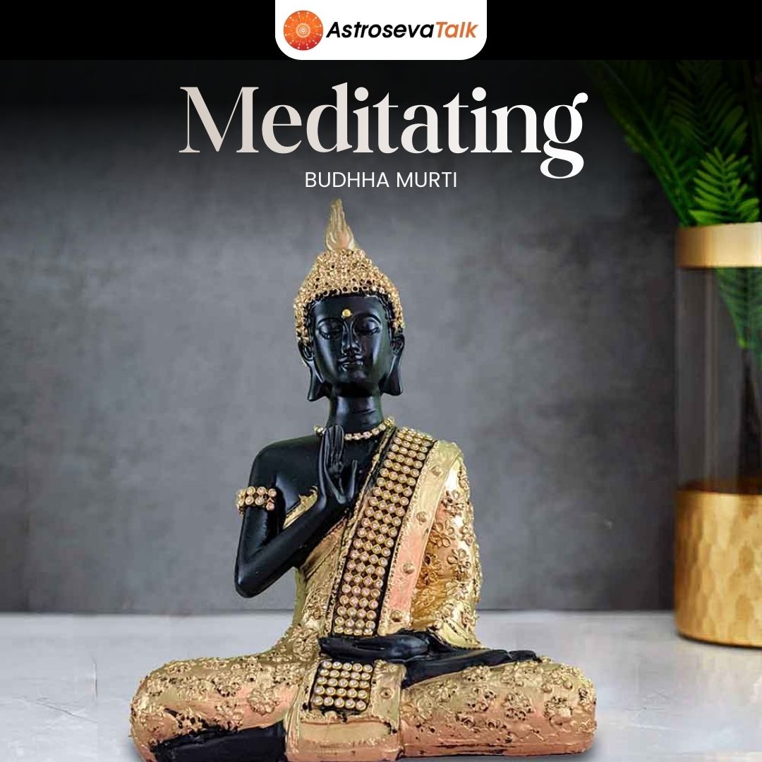 Meditating Buddha Murti