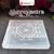 Selenite Plate - Shree Yantra Engraved for Gemstone Charging