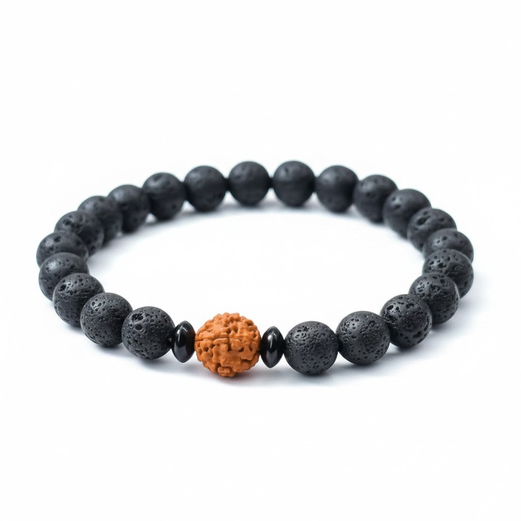 Lava Rudraksha Bracelet
