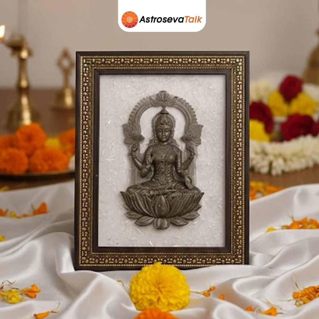 Lakshmi jee on selenite Frame
