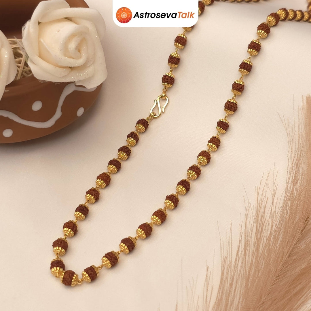Siddh 5 Mukhi Rudraksha Mala