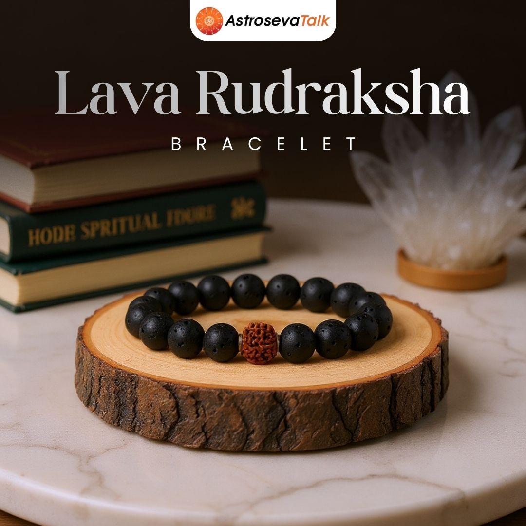 Lava Rudraksha Bracelet