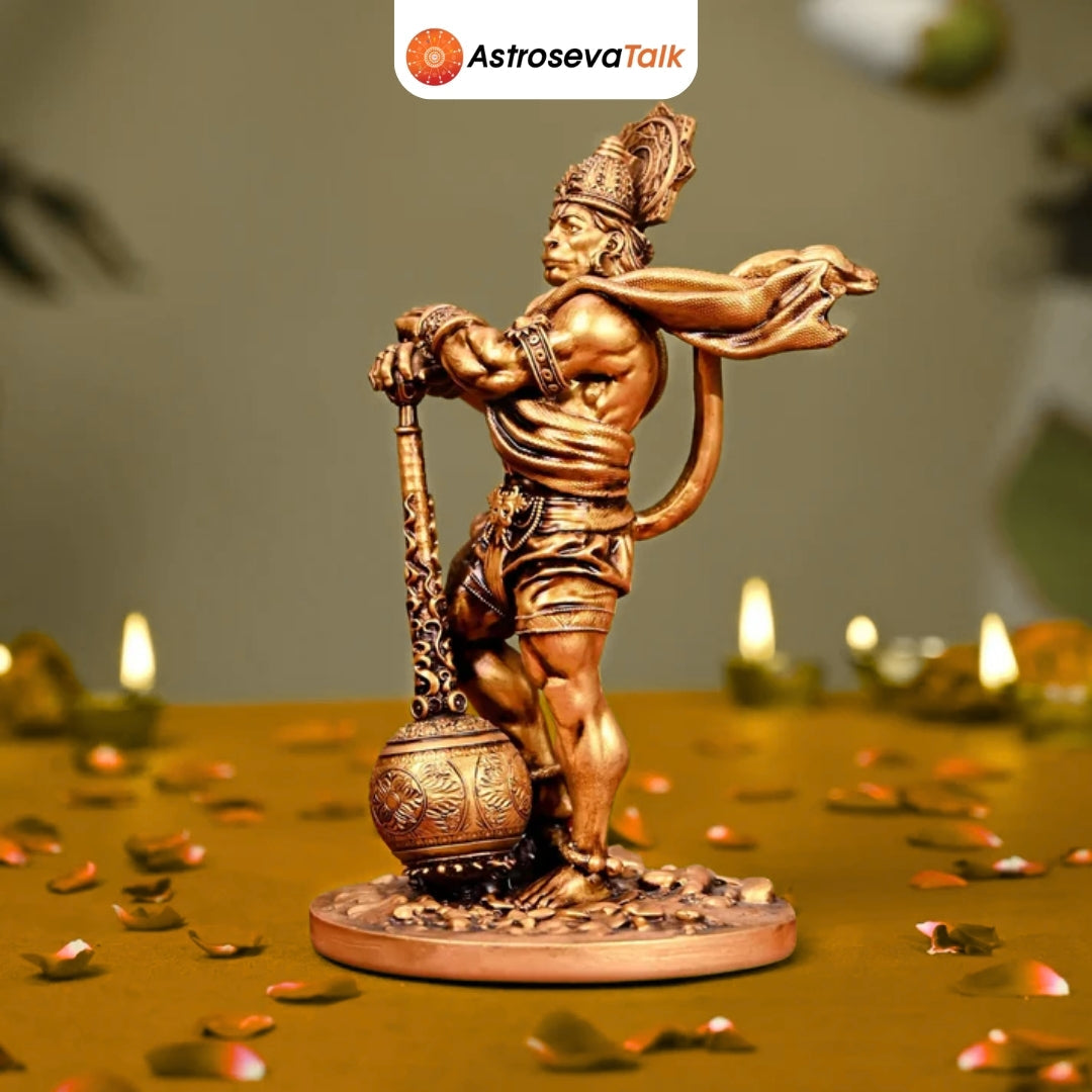 Golden Standing Hanuman
