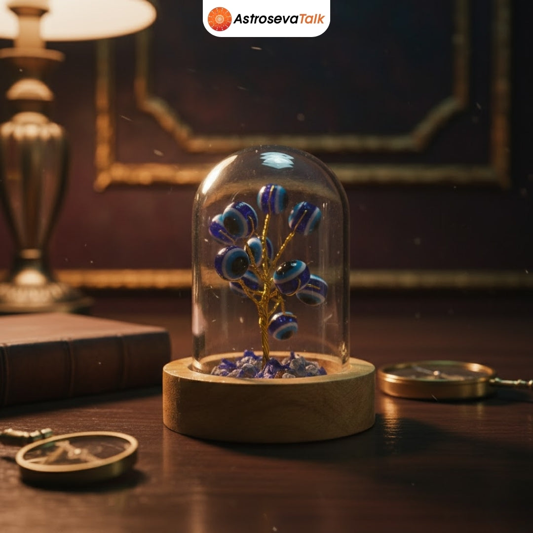 Evil Eye Crystal Dome Tree