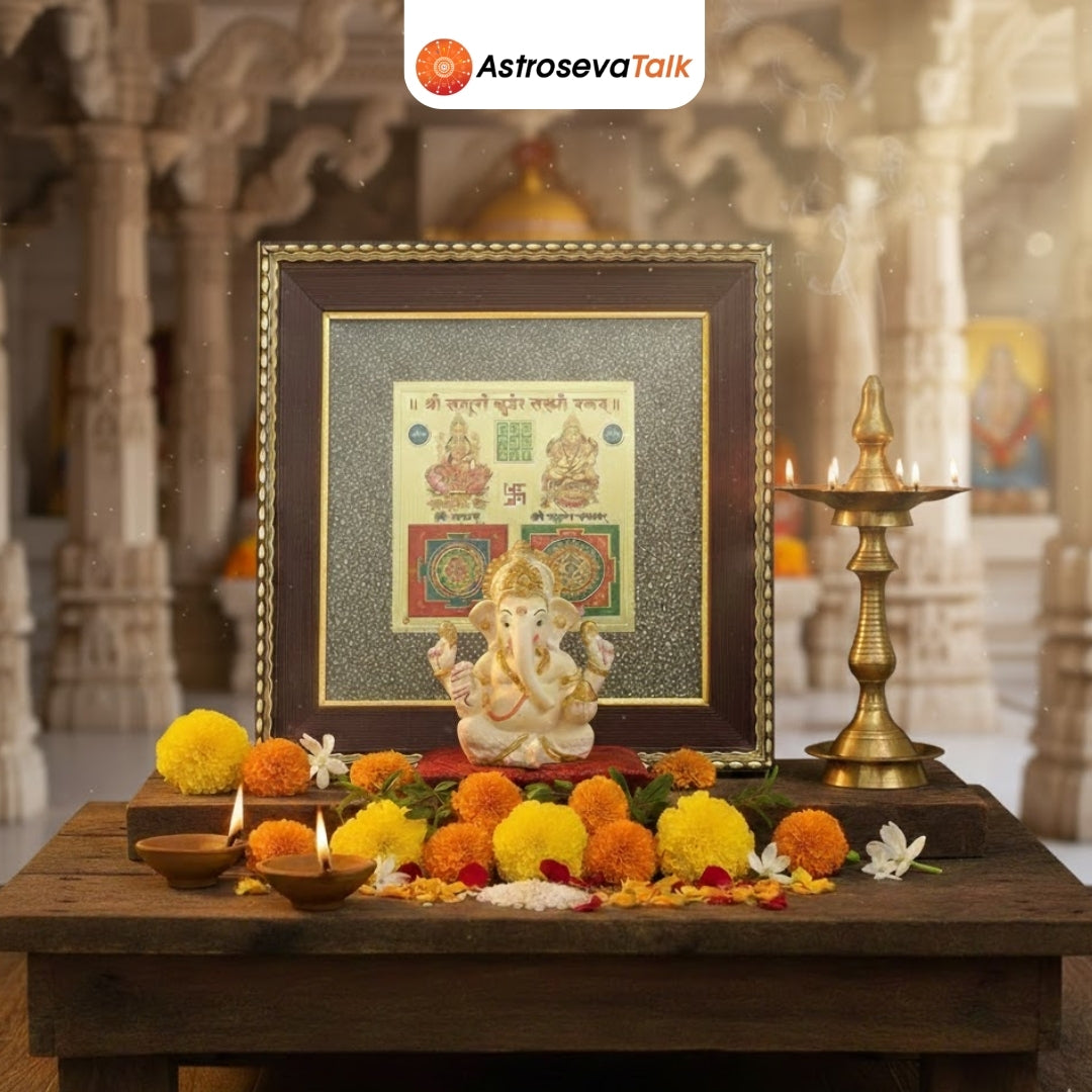 Lakshmi Kuber Pyrite Dhan Varsha Combo with FREE Ganesh Idol