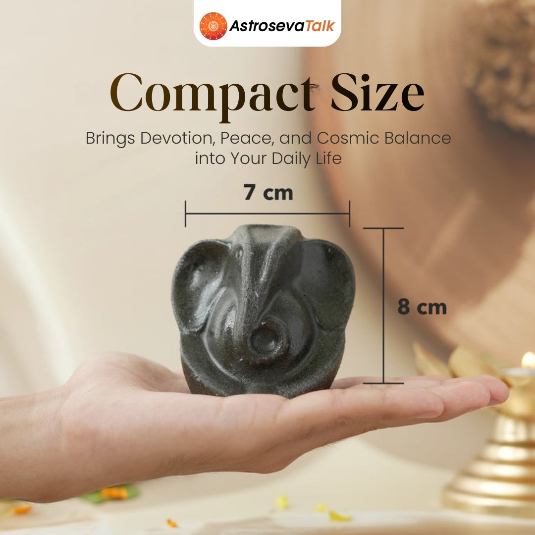 Pyrite Ganesh Ji Murti with FREE Selenite Plate