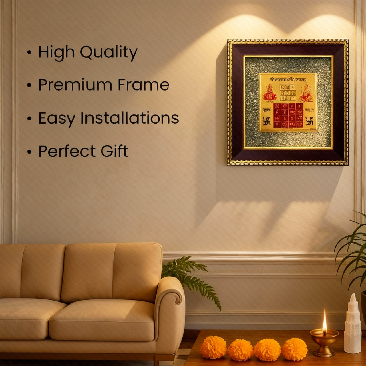 Vyapar Vridhhi Yantra on Pyrite Frame