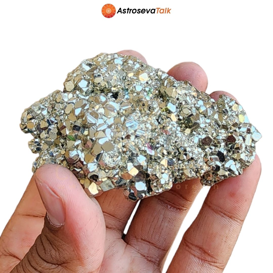 Siddh raw pyrite stone 10x