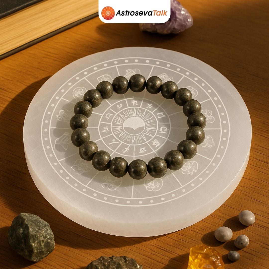 Pyrite Sampanta Combo with Selenite Plate