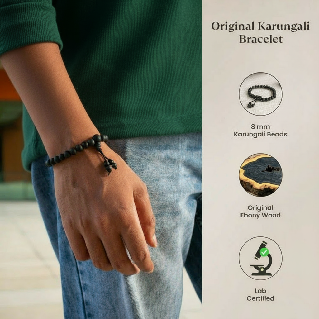 Karungali Mala(6mm) – With Free Karungali Bracelet