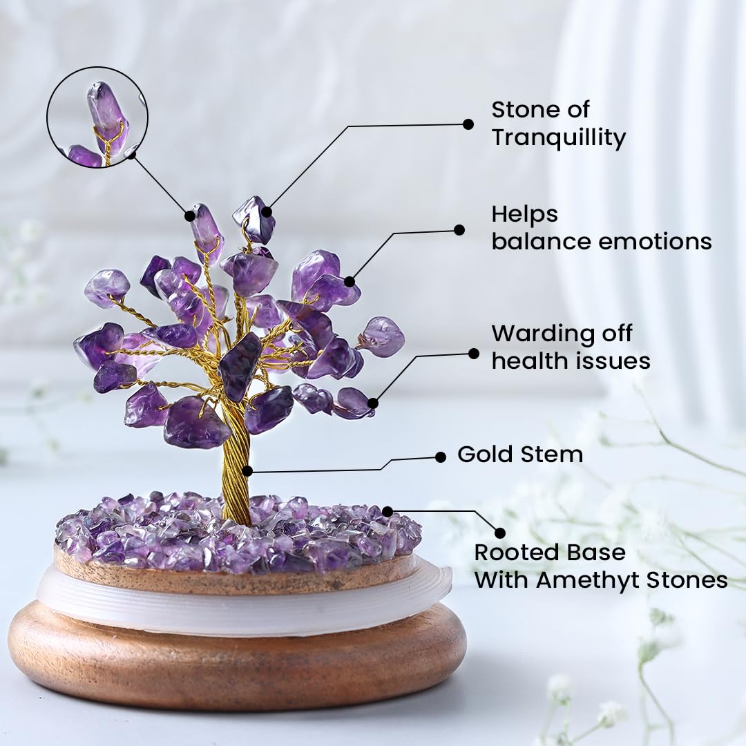 Amethyst Crystal Dome Tree