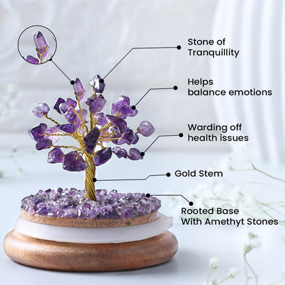 Amethyst Crystal Dome Tree