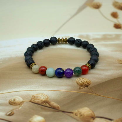 Handcrafted Gold-Tone Bead Bracelet