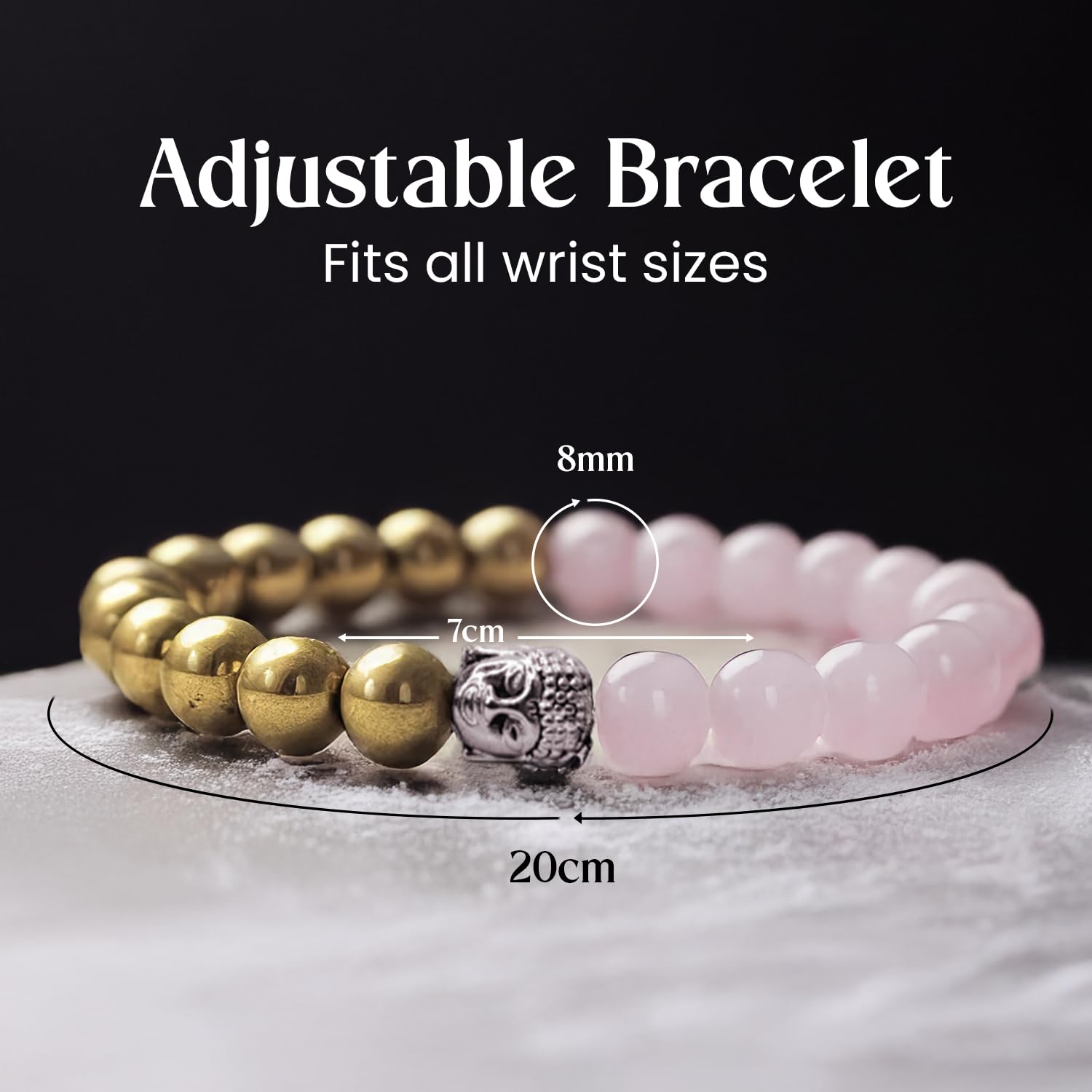 Astrotalk Money & Love Bracelet | Attracts Money Fame & Luck | Rose Quartz Astrology Bracelet for Men and Women | Certificate of Authenticity | Valentine Gift For Girlfriend & Boyfriend
