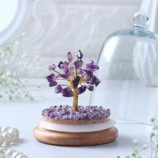 Amethyst Crystal Dome Tree