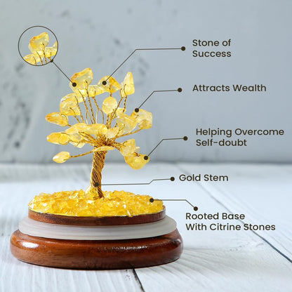 Citrine Crystal Dome Tree