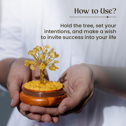 Citrine Crystal Dome Tree