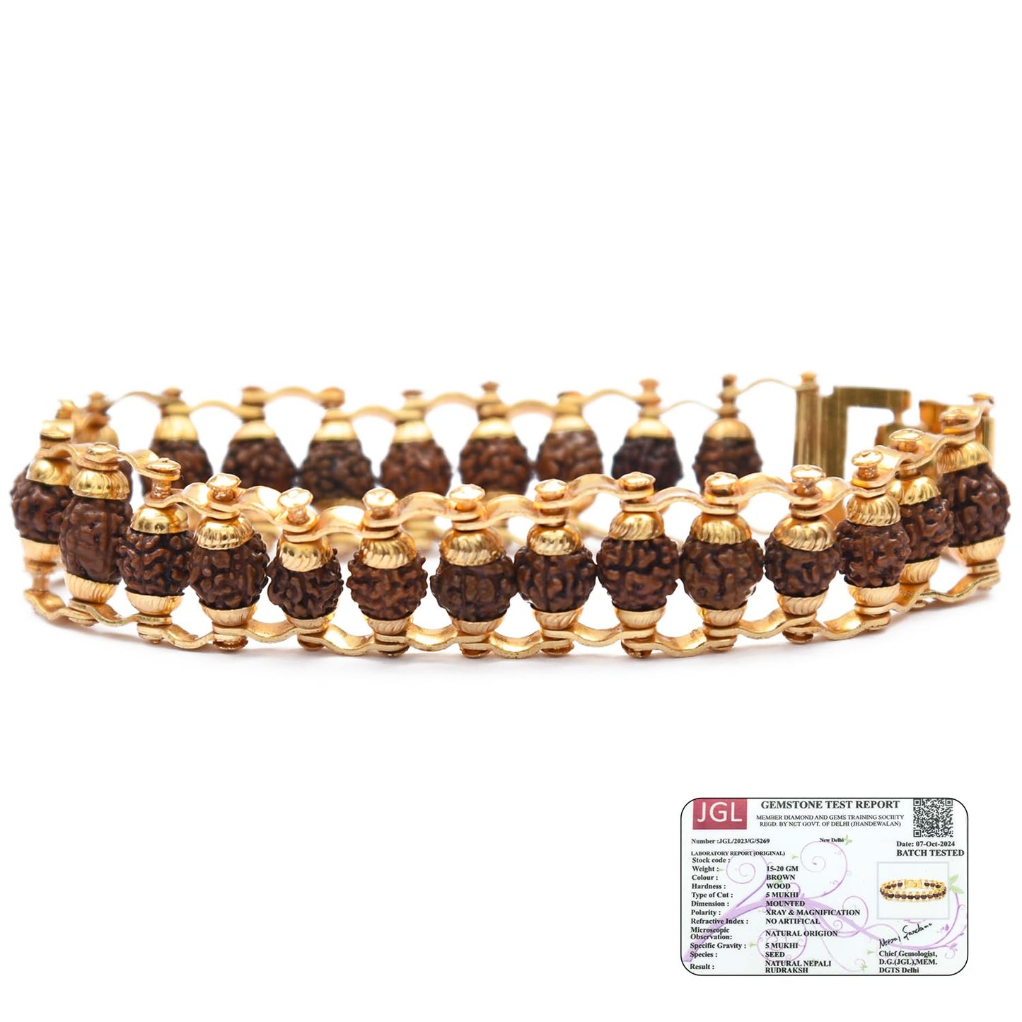 Handcrafted Golden Seed Bracelet
