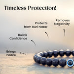 Astrotalk Evil Eye Bracelet | Protection from Negative Energy & Evil Eye | Crystal Bracelet for Women & Men | Healing Crystal Bracelet | Certificate of Authenticity