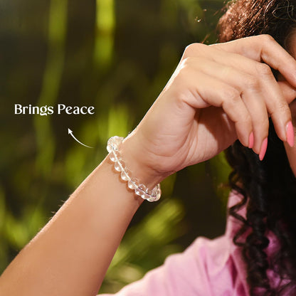 Natural Sphatik Crystal Bracelet