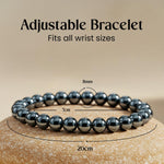 Astrotalk Karz Mukti Bracelet | Wealth & Prosperity | Original Silver Hematite | Good Fortune & Protection | Astrology Bracelet for Women & Men