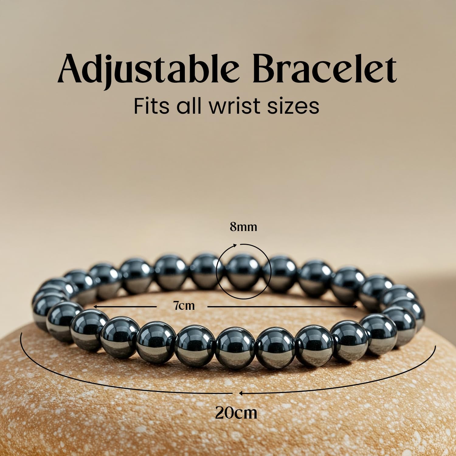 Astrotalk Karz Mukti Bracelet | Wealth & Prosperity | Original Silver Hematite | Good Fortune & Protection | Astrology Bracelet for Women & Men