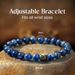 Astrotalk Lapis Lazuli Bracelet | Enhances Wisdom, Intuition & Mental Clarity | Certified Healing Crystal Astrology Bracelet for Men & Women | Lapis Lazuli stone