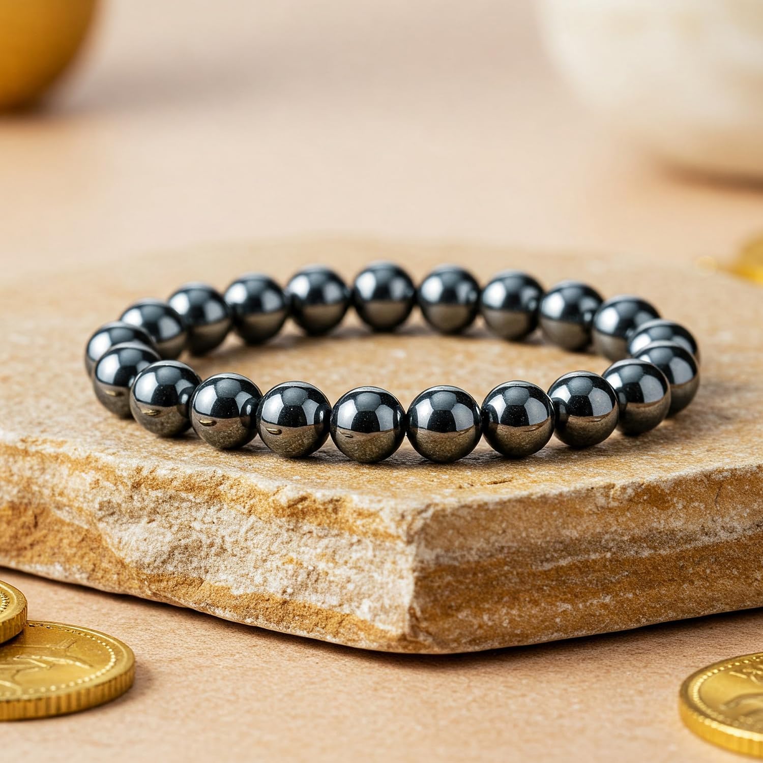 Astrotalk Karz Mukti Bracelet | Wealth & Prosperity | Original Silver Hematite | Good Fortune & Protection | Astrology Bracelet for Women & Men