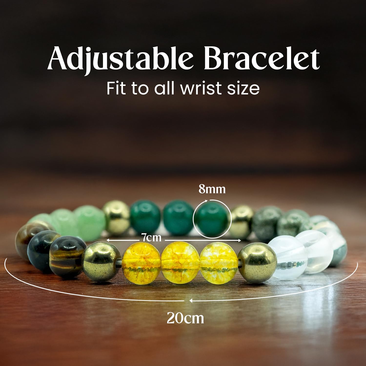 Astrotalk Dhan Yog Bracelet | Attracts Wealth & Financial Prosperity | Pyrite, Citrine, & Aventurine bracelet | Astrology Dhanyog Bracelet for Men & Women | Certificate of Authenticity