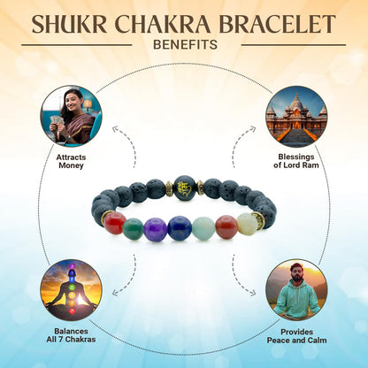 Astrotalk Shukr Chakra Bracelet With Ram Bead | Divine Protection & Ultimate Success | 108 Hours Energized by Top Astrologers | Fame, Strength & Inner Peace | Astrology Bracelet for Women & Men