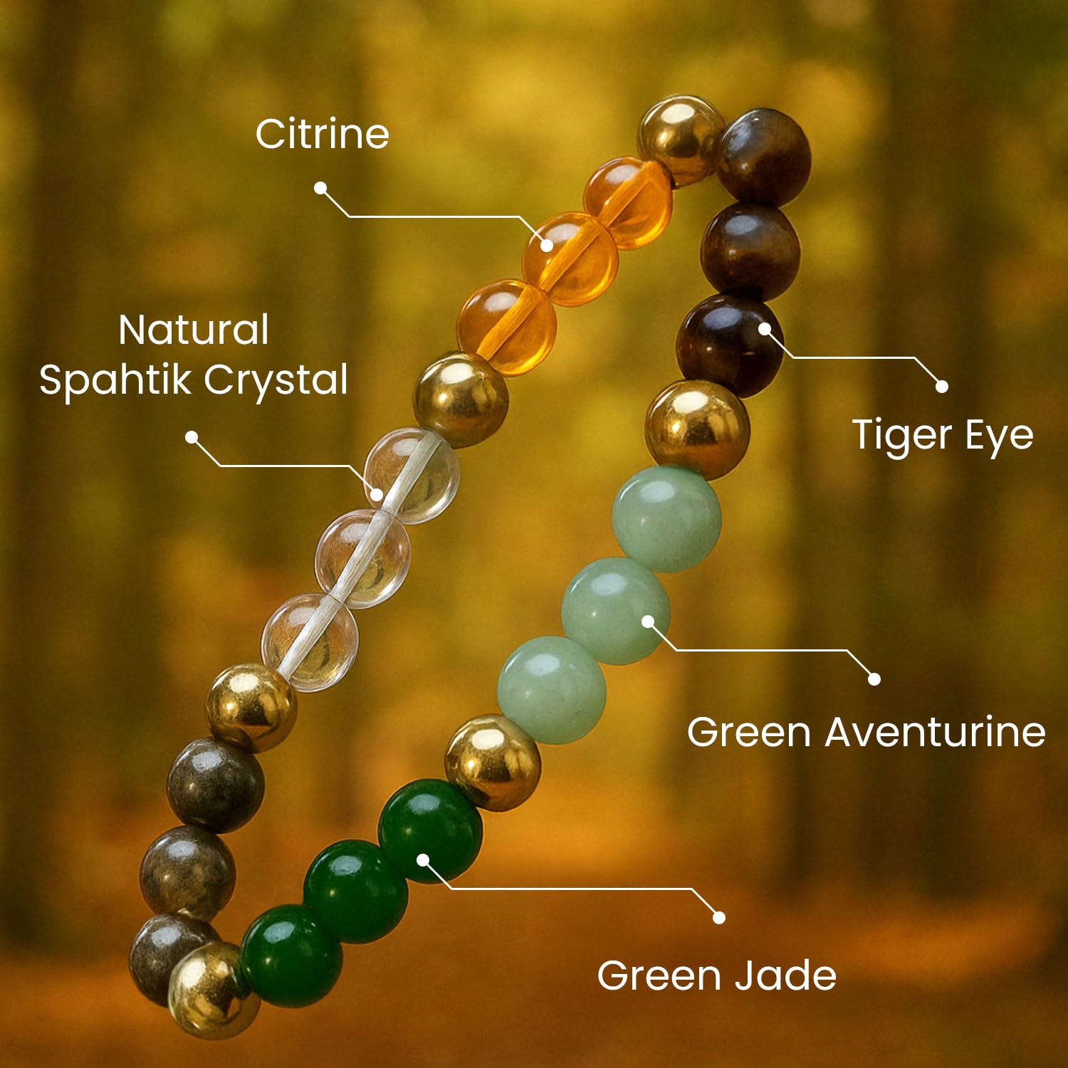 Astrotalk Dhan Yog Bracelet | Attracts Wealth & Financial Prosperity | Pyrite, Citrine, & Aventurine bracelet | Astrology Dhanyog Bracelet for Men & Women | Certificate of Authenticity