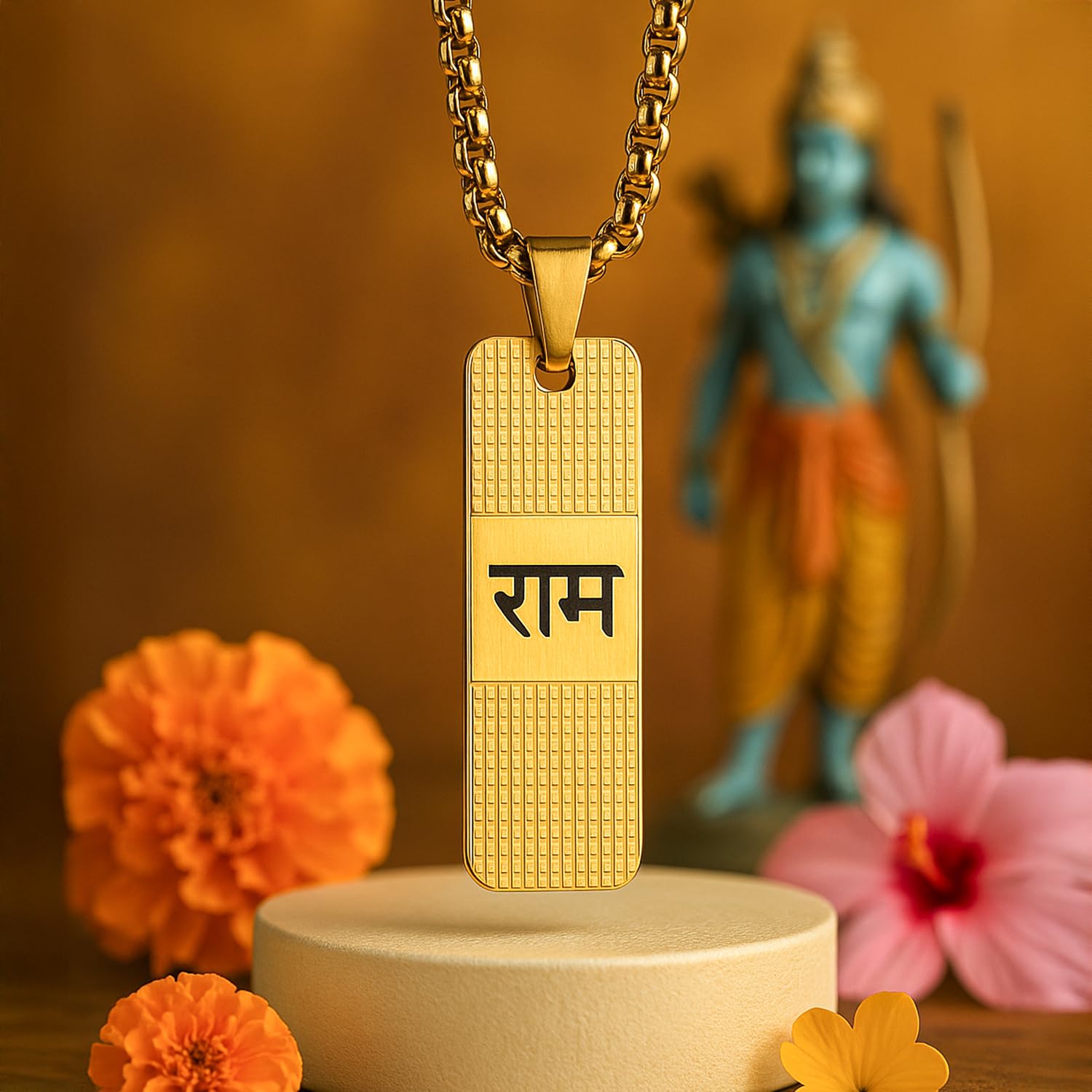 Astrotalk Gold Plated Shree Ram Kavach | Divine Protection & Strength | 108 Hours Energized by Top Astrologers | Engraved Shree Ram Pendant
