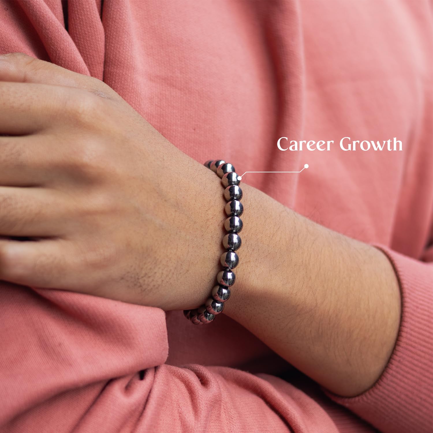 Astrotalk Karz Mukti Bracelet | Wealth & Prosperity | Original Silver Hematite | Good Fortune & Protection | Astrology Bracelet for Women & Men