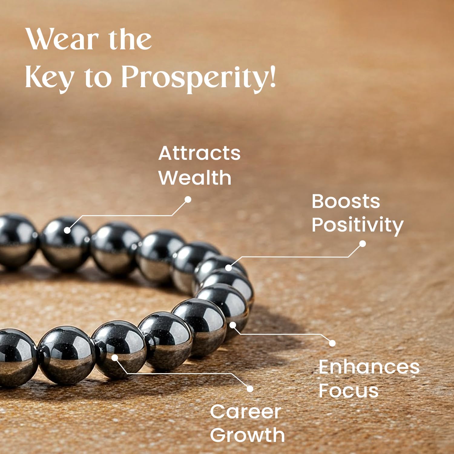 Astrotalk Karz Mukti Bracelet | Wealth & Prosperity | Original Silver Hematite | Good Fortune & Protection | Astrology Bracelet for Women & Men