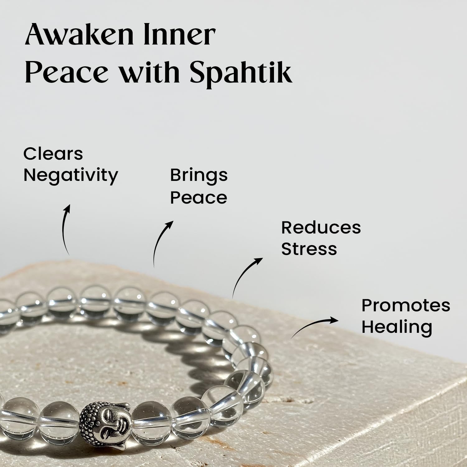 Natural Sphatik Crystal Bracelet