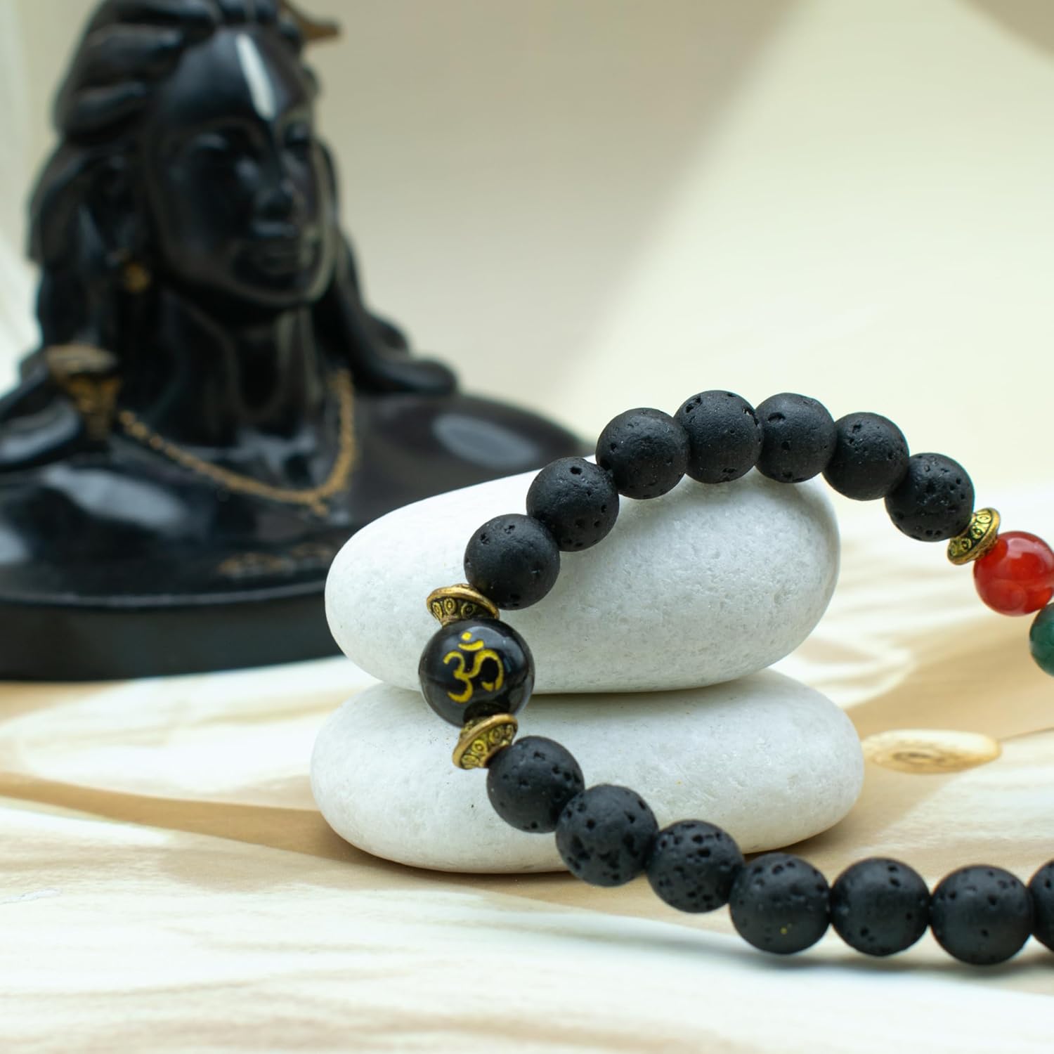 Astrotalk Shukr Chakra Bracelet With Om Bead | Fame & Divine Blessings | 108 Hours Energized by Top Astrologers | Chakra Alignment & Stress Relief | Astrology Bracelet for Women & Men