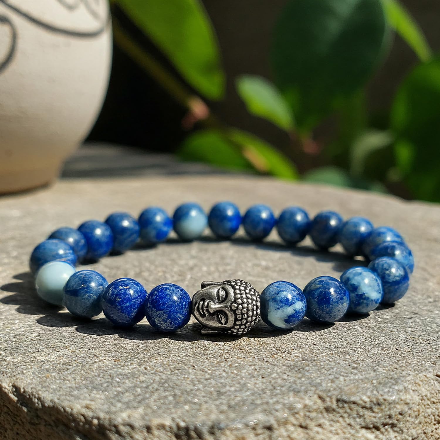 Astrotalk Lapis Lazuli Bracelet | Enhances Wisdom, Intuition & Mental Clarity | Certified Healing Crystal Astrology Bracelet for Men & Women | Lapis Lazuli stone