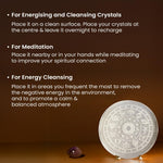 Astrotalk Selenite Charging Plate for Crystals | Purify & Amplify Energy | Crystal Cleansing & Recharging | Boosts Clarity & Intuition | Spiritual Gifts for Healing