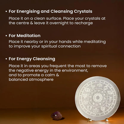 Pyrite Sampanta Combo with Selenite Plate