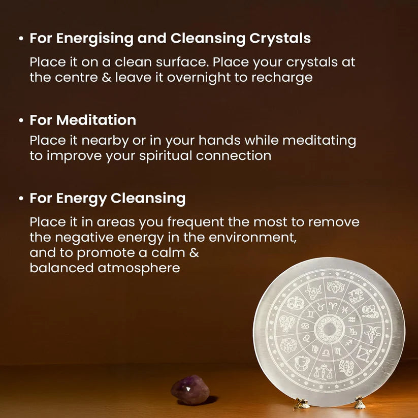 OM Pyrite Wealth Combo with Selenite Plate