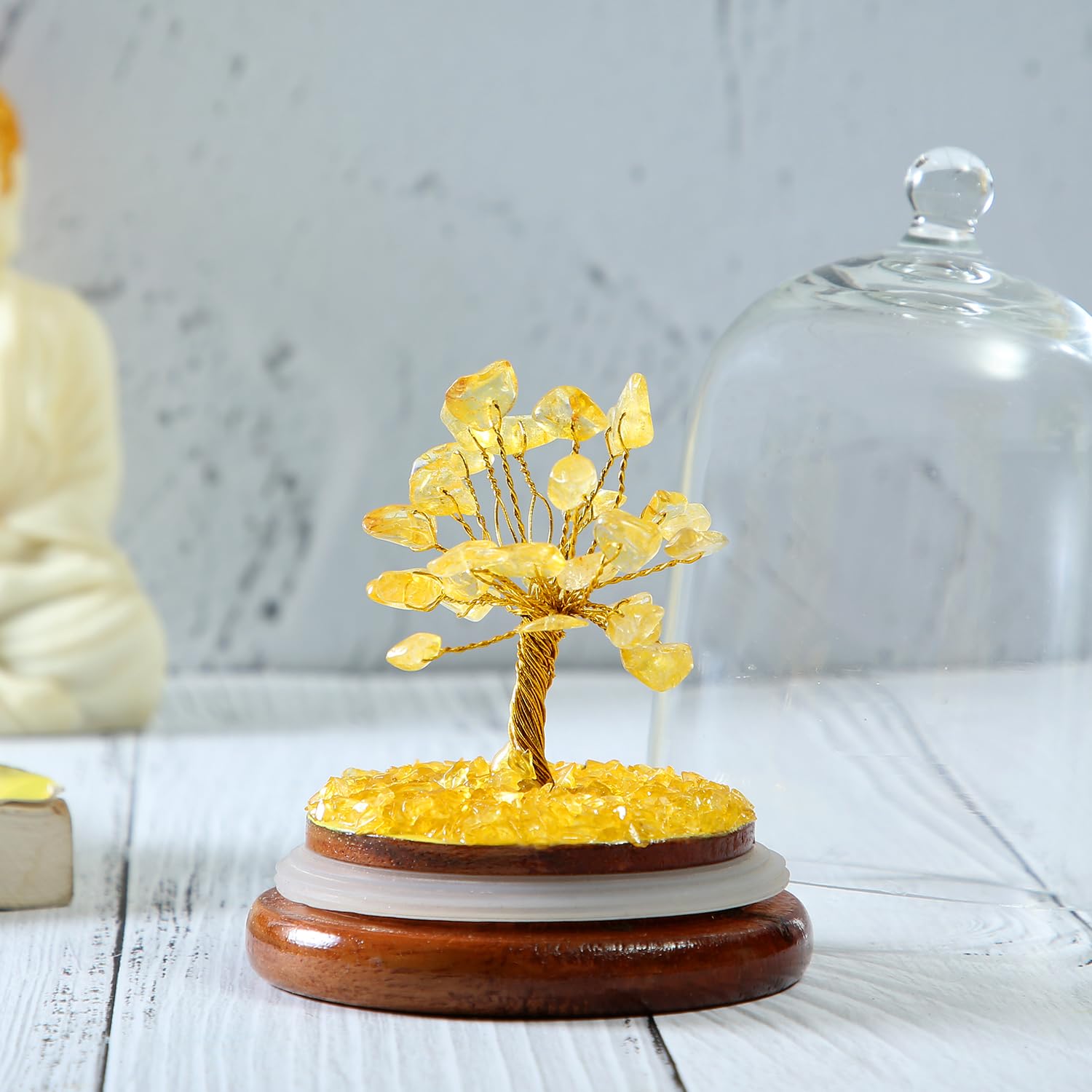 Citrine Crystal Dome Tree